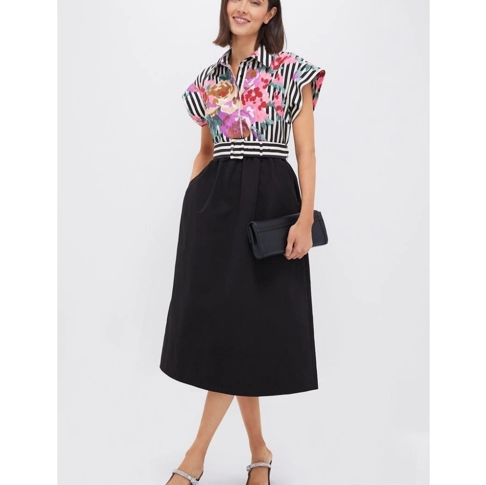 NWT Tuckernuck Flowering Trellis Chloe Midi Dress Size Small
